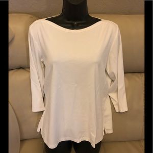 Talbots ballet neck 3/4 sleeve shirt-L